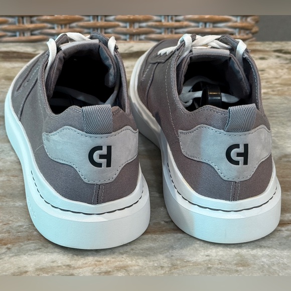 Men’s COLE HAAN Grandpro Rally canvas court sneakers- slate. Size 11.5W - Picture 4 of 9